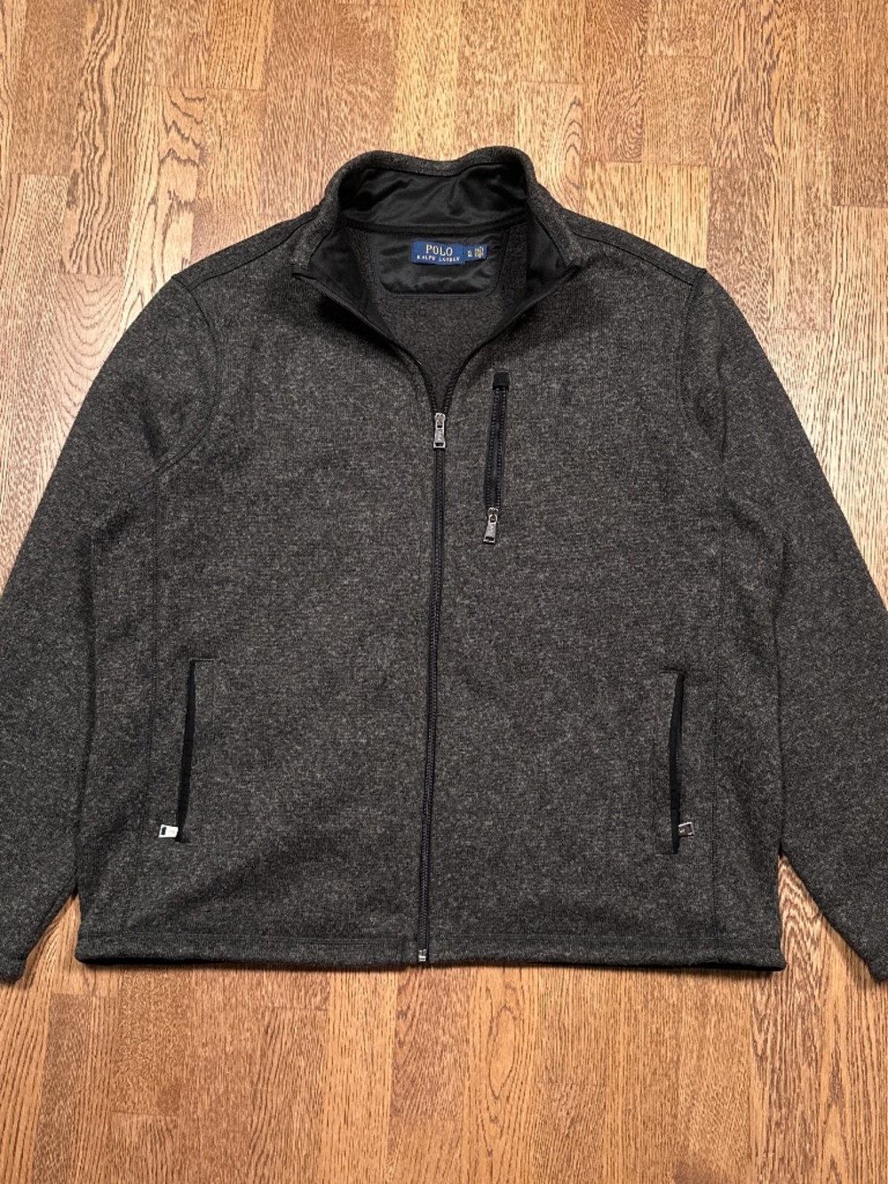 Polo Ralph Lauren Fleece Mockneck Windsor Heather Full Zip Jacket Mens XL
